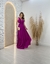 Vestido Longo Com Decote E Recorte Na Cintura - La Vie Store