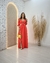 Vestido Longo Com Manga Três Quartos - comprar online