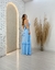 Vestido Longo Com Fenda E Amarração - La Vie Store