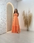 Vestido Longo Com Fenda E Amarração - La Vie Store