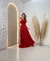 Vestido Longo Com Recorte E Alça De Babado - loja online