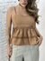 Blusa Peplum Alças Finas
