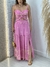 Conjunto De Saia Longuete E Cropped Lastex na internet