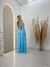 Imagem do Vestido Longo Com Recorte E Alça De Babado