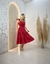 Vestido Midi Em Laise Com Babado Na Alça na internet