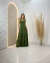 Vestido Longo Com Alça De Babado