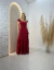 Vestido Longo Com Alça De Babado