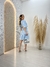 Vestido Curto Em Linho Bordado - loja online