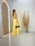 Vestido Longo Com Recorte E Alça De Babado - La Vie Store