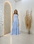 Vestido Longo Com Recorte E Alça De Babado - loja online