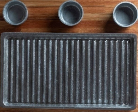 Parrilla aluminio + 3 Dips