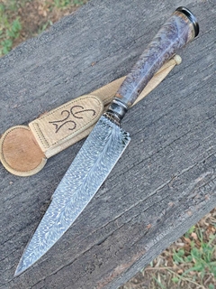 Cuchillo Damasco con cabo estabilizado | PLUMA - comprar online