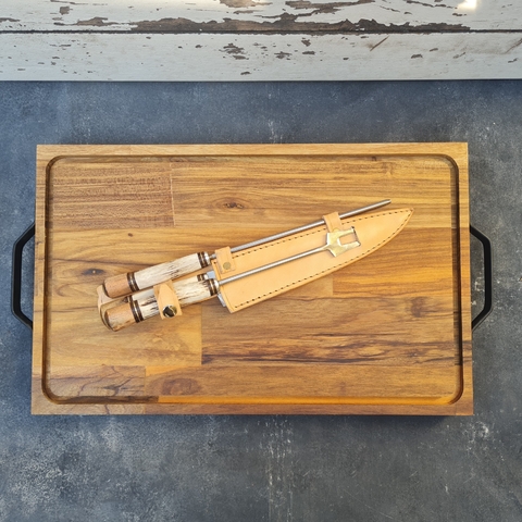 Tabla Gourmet M Guayubira + Juego asado "OCTO - comprar online