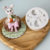 Molde Silicone Coelho 3d. 6,5cm Linha Aline Candido Pascoa