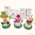 Kit de Moldes de Silicone Alice no Pais das Maravilhas 3 Personagens 7 a 8.5cm