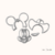 Cortador Mickey Cowboy 6 cm - comprar online