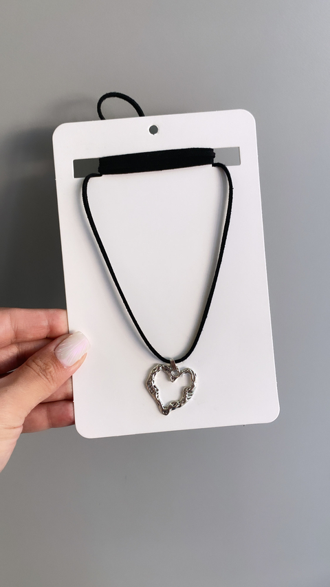 Collar Corazón Karol Silver FN