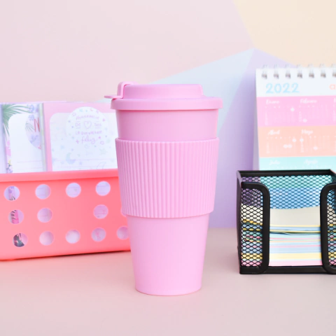 Vaso Coffe Termico Rosa