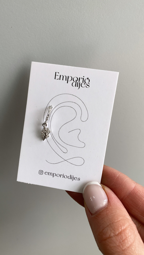 Argollita Cartilago/Nariz Flor AQ/AD