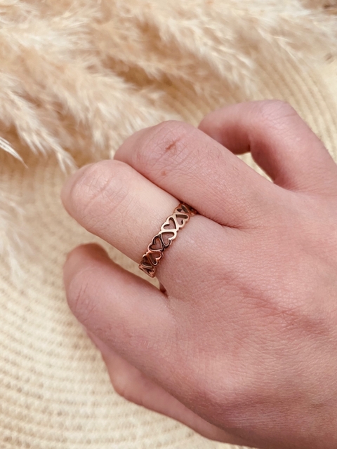 Anillo Corazones Ar