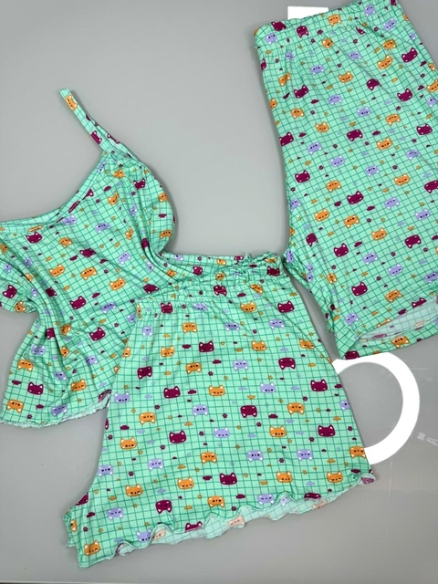 KIT CASAL BABY DOLL + SAMBA CANÇÃO VERDE