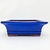 MACETA ESMALTADA CHINA IMPORTADA 21x16x7CM RECTANGULAR LABIO AZUL GAS-081-RLA