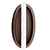 MACETA DE AUTOR DE GRES IMPORTADA OVAL PLANA 2461