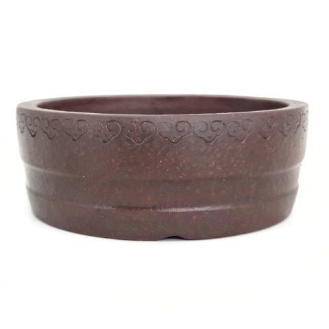 MACETA DE AUTOR DE GRES B128-D | 11.5x4.5 cm IMPORTADA REDONDA