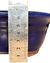 Maceta Oval 16 X 11.5 X 5.5cm ceramica esmaltada Azul labio exterior patas rectas - comprar online