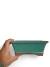 Maceta rectangular esmaltada labio exterior y patas rectas Verde 20.5 X 16 X 7.5cm - C-20 - tienda online