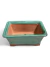 Maceta rectangular esmaltada labio exterior y patas rectas Verde 20.5 X 16 X 7.5cm - C-20 en internet