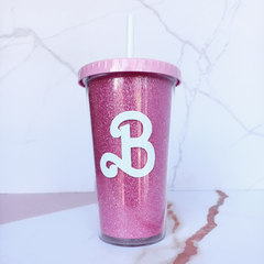 VASO BARBIE - GLITTER