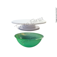 Set Bandeja Giratoria Torteras Espatulas Batidor Bowl Tf en internet