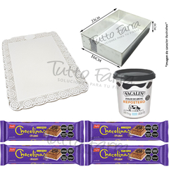 Combo Chocotorta Chico Molde Bandeja Dulce De Leche