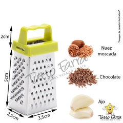 Mini Rallador Acero Nuez Moscada Chocolateria Ajo