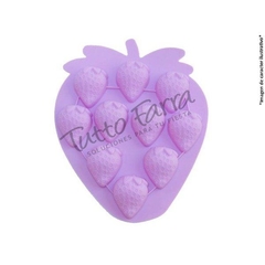 Molde silicona Frutilla x 10