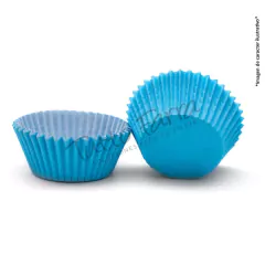 Pirotin Cupcake N 10 Liso Celeste X 25 Unidades (Aprox)