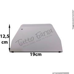 Rasqueta Blanca Para Masa Crema Glaseado Grande