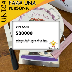 GIFT CARD vale x $ 80000 - comprar online