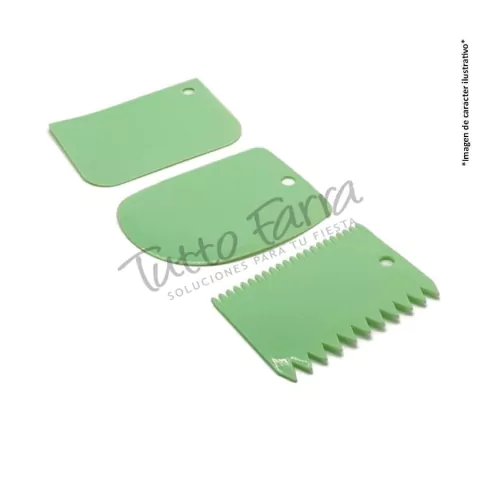 Set Espatulas Cornet Rasqueta X 3