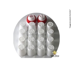Set Picos Rusos Plastico X 16 con 2 Acoples