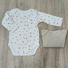 PACK DE DOS BODYS PIMA ESTAMPADO + MORLEY - Baby Panda