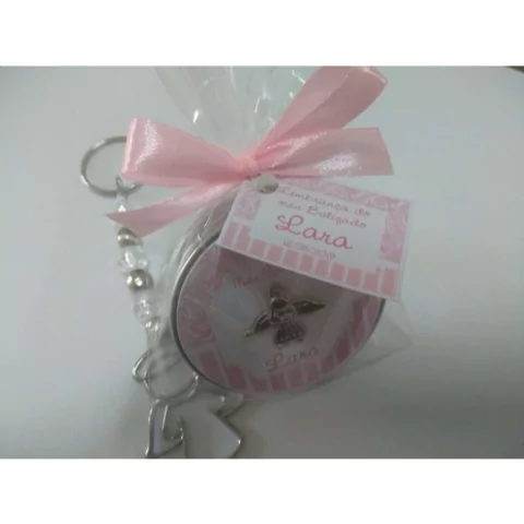 Lembrancinha de batizado chaveiro