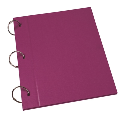 Carpeta N° 3 forrada purpura Lama (carpeta 2 tapas para ganchos) violeta lama - comprar online