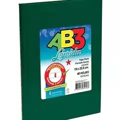 Cuaderno 19 x 23,5 Laprida ab3 araña verde 50 hs cuadriculado cosido tapa dura - comprar online