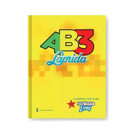 Cuaderno 19 x 23,5 Laprida ab3 s / forrar 50 hojas liso cosido tapa dura