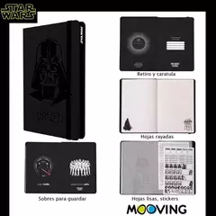 Cuaderno A5 Mooving Notes Star Wars - Tu Artistica