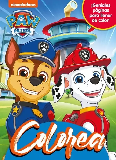 Libro para colorear pinta con Paw Patrol 16 paginas