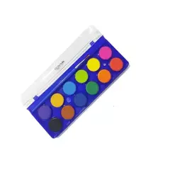 Acuarela caja con tapa EZCO premium 12 colores + pincel