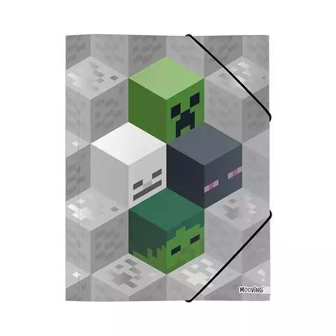 Carpeta 3 solapas con elástico Mooving Minecraft - comprar online